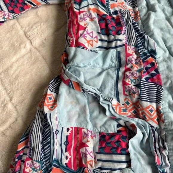 Vera Bradley | Blue Patchwork Bouquet Reversible Robe | Size Small/Medium - Picture 6 of 10